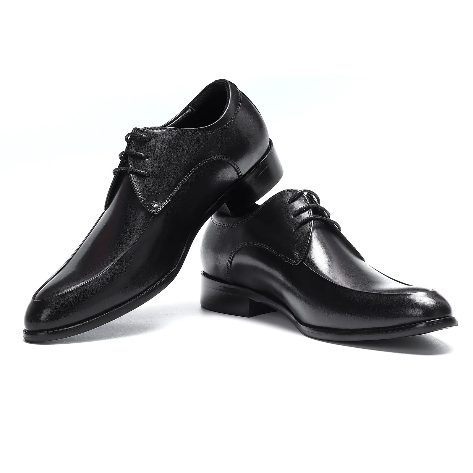 Men's Leather Business Leather Shoes Lace-up Low-Top Pointed Toe Wedding Shoes Men's Formal Shoes23101
