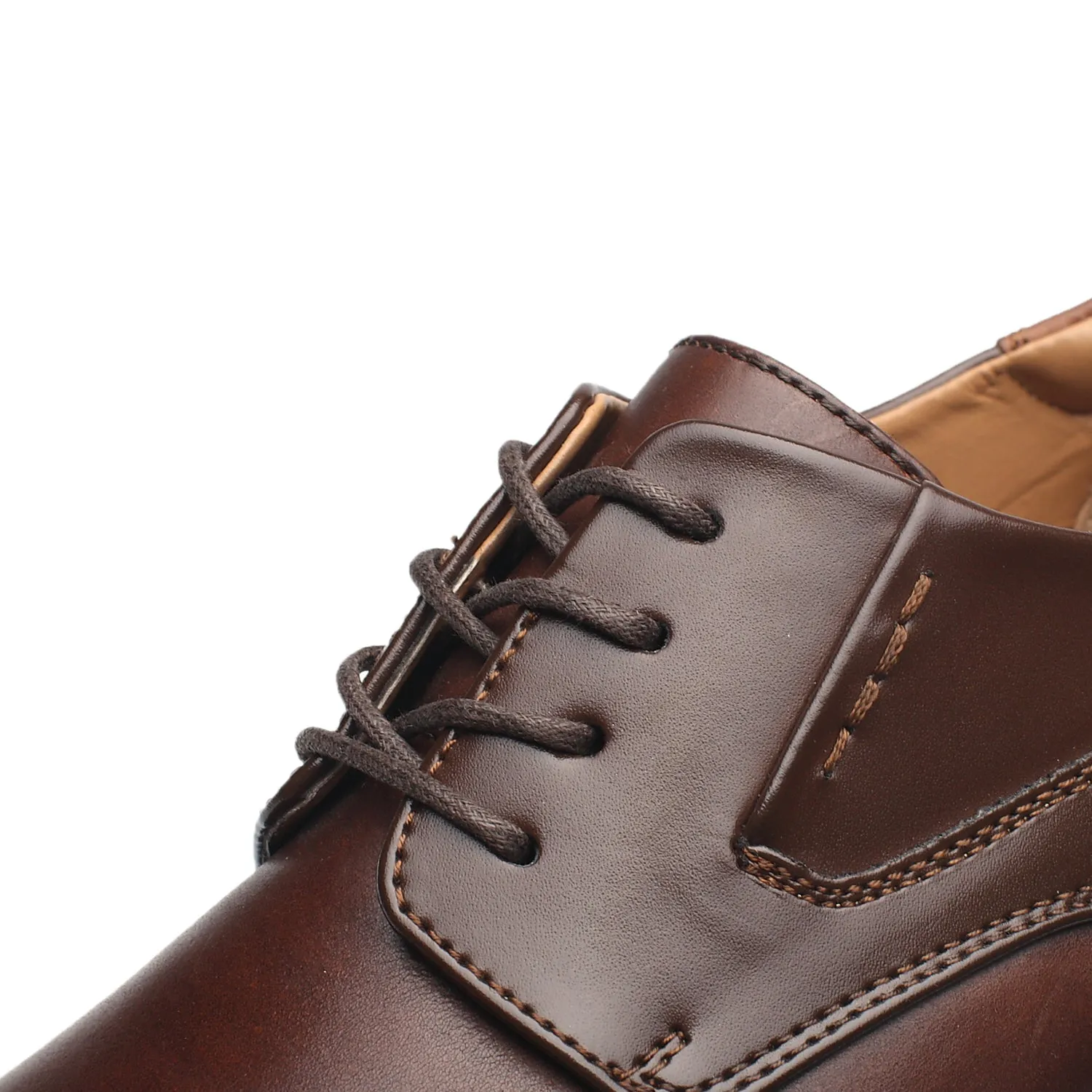 Men's Wide Width Oxford Shoes Wide-1-Brown