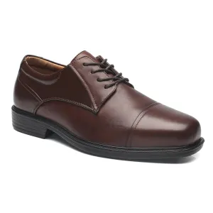 Men's Wide Width Oxford Shoes Wide-1-Brown