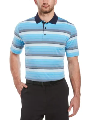 Mens Yarn Dyed Gradient Oxford Polo