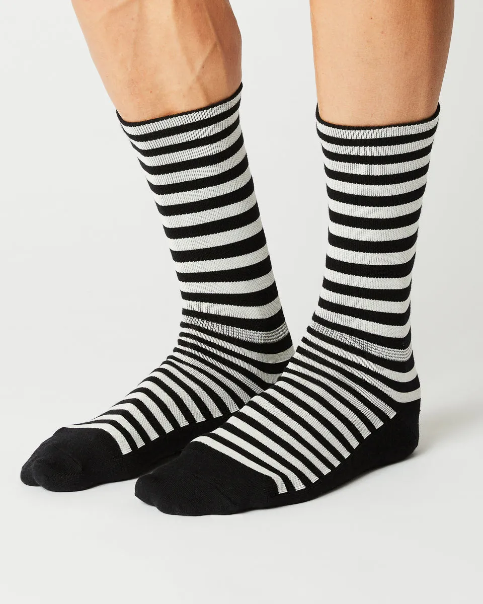 #MERINO RINGLET - WHITE / BLACK