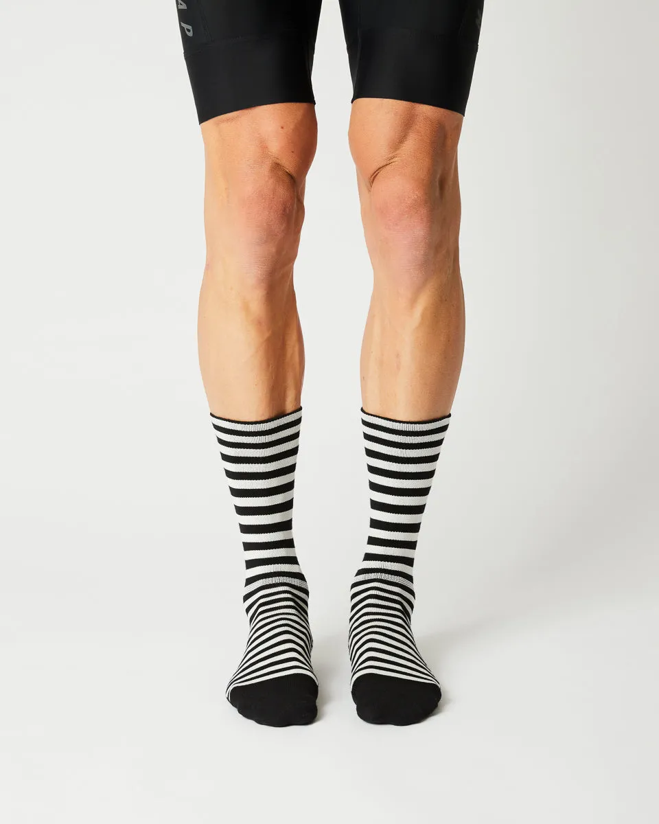 #MERINO RINGLET - WHITE / BLACK