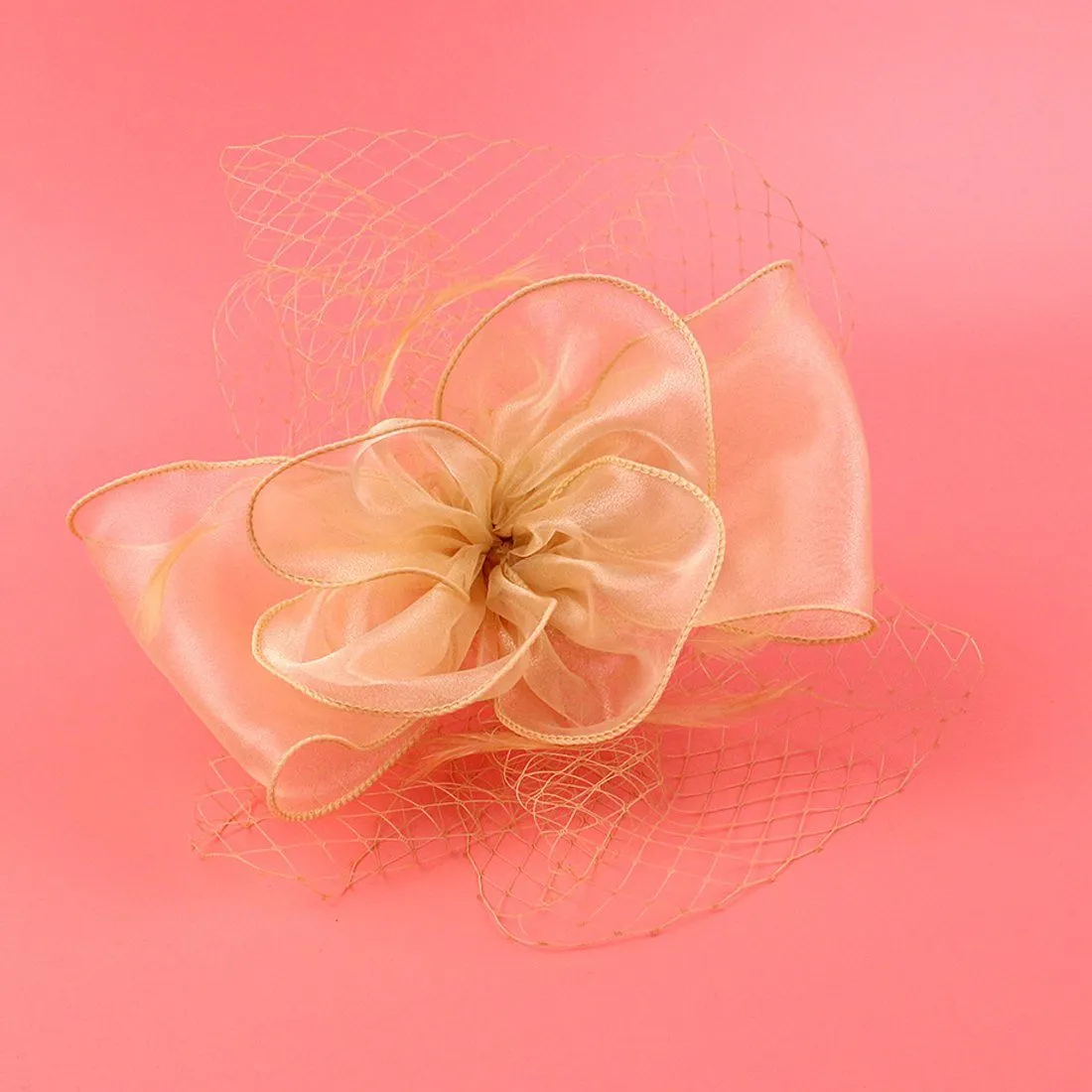 Mesh Bow Hair Fascinators Derby Hat Vintage Wedding Headband