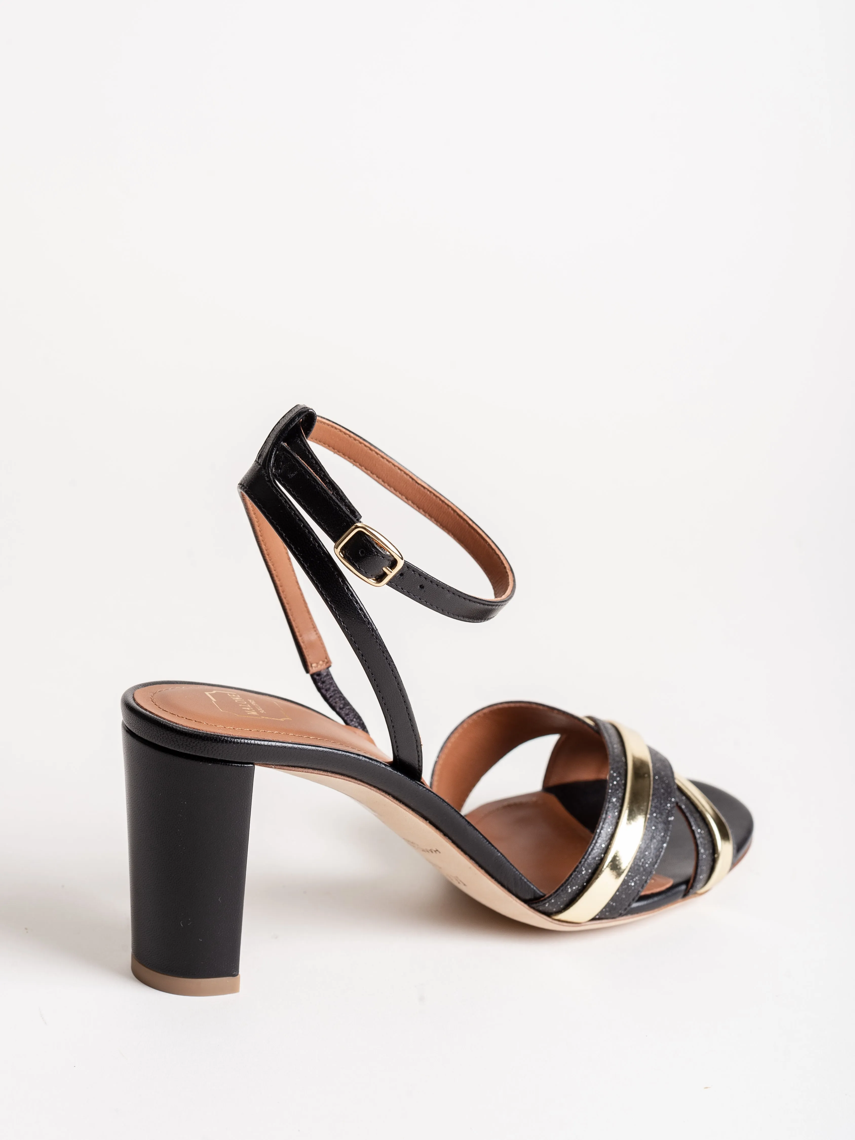 mirella heel - black/gold/black