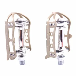 MKS Prime Sylvan Road Alloy 9/16" Toe Clip Compatible Bicycle Pedal - Titan