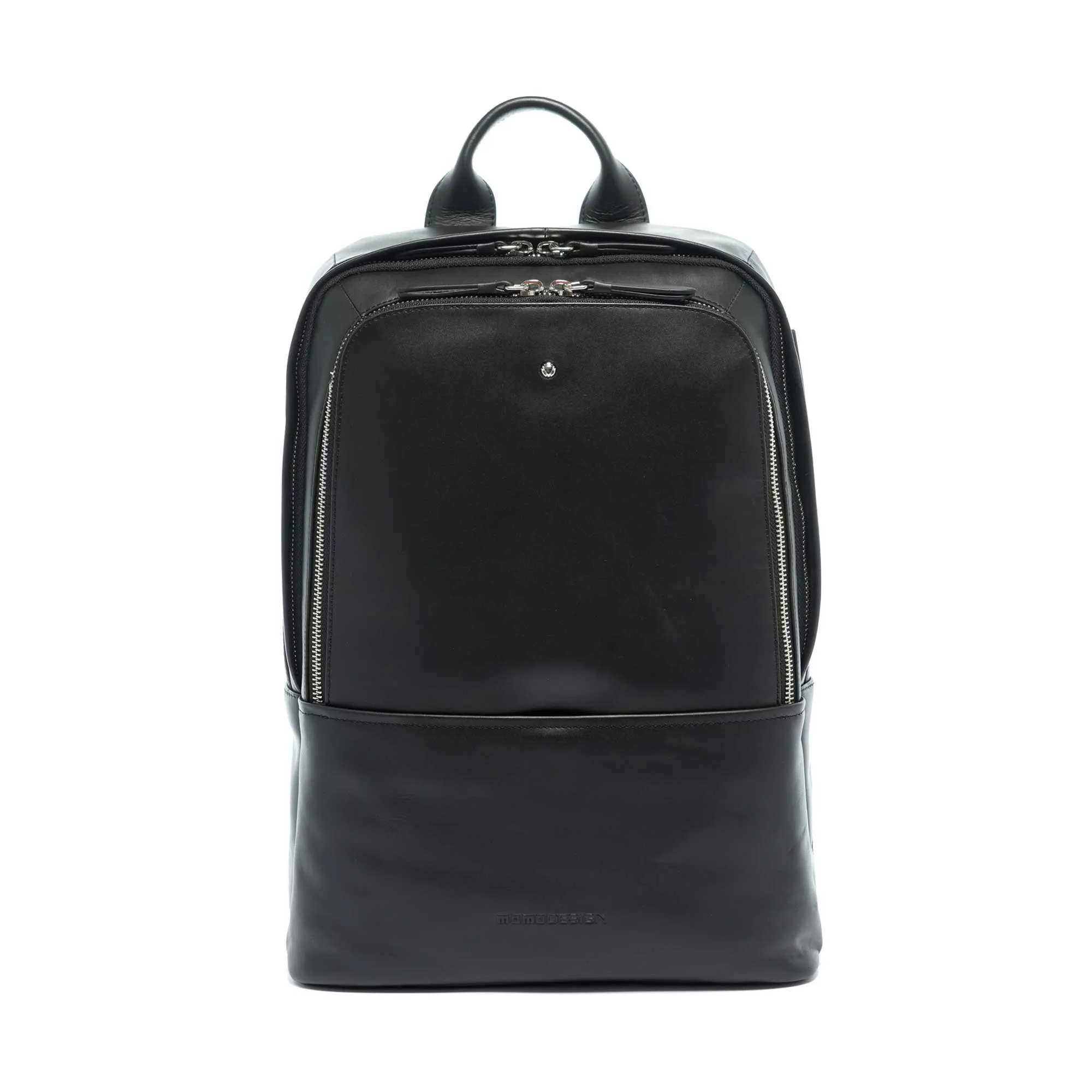 Momodesign Zaino Business Detail in pelle nero