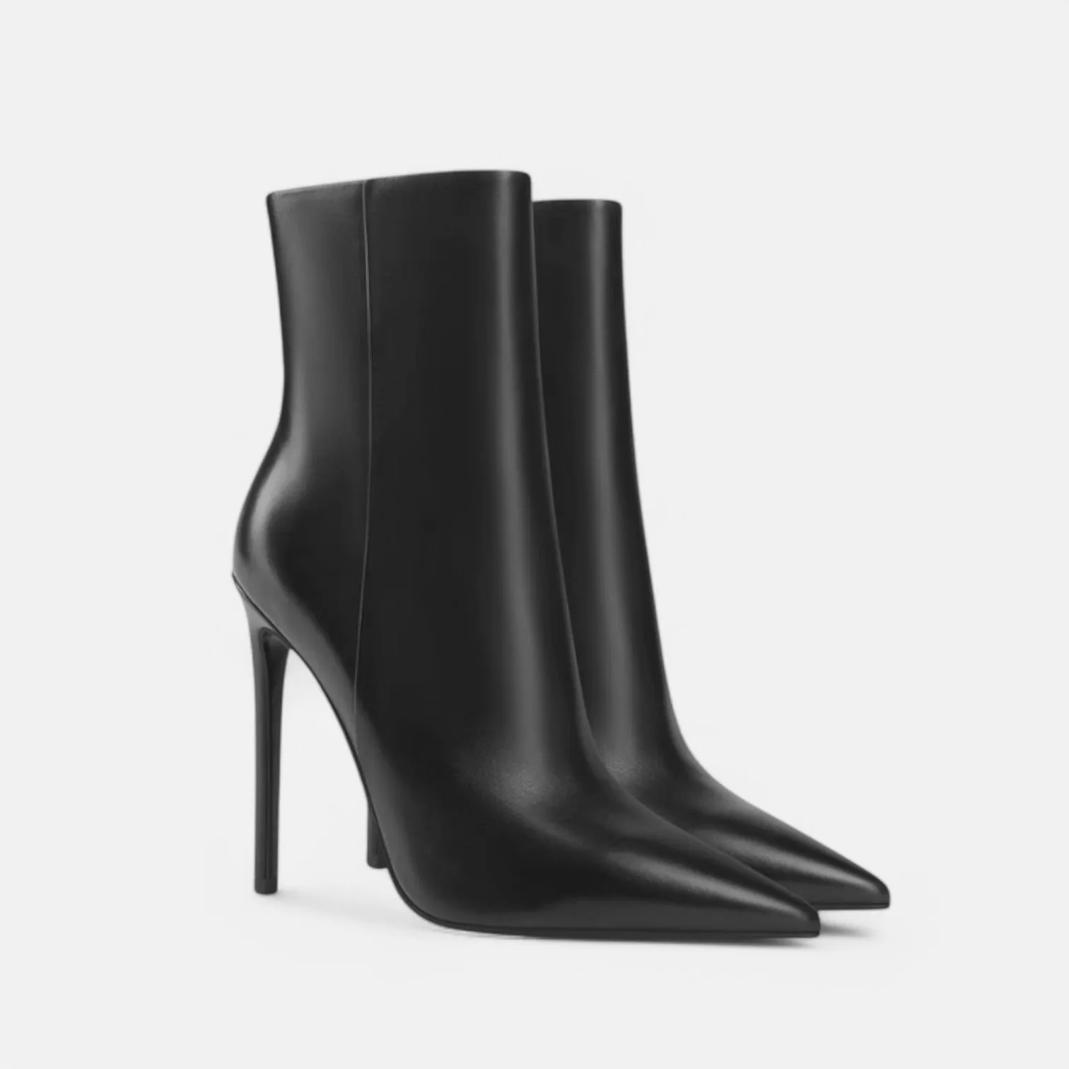 Monacogents | Pointed Toe High-Heel Ankle Boots