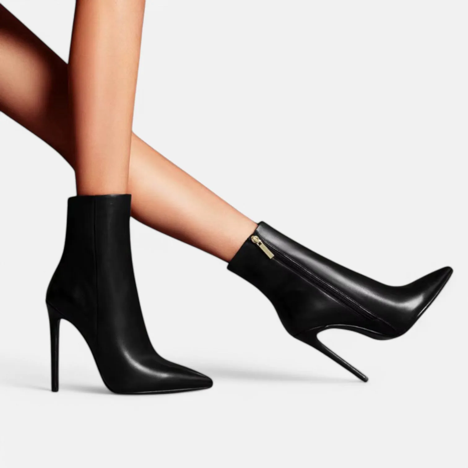 Monacogents | Pointed Toe High-Heel Ankle Boots