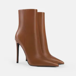Monacogents | Pointed Toe High-Heel Ankle Boots