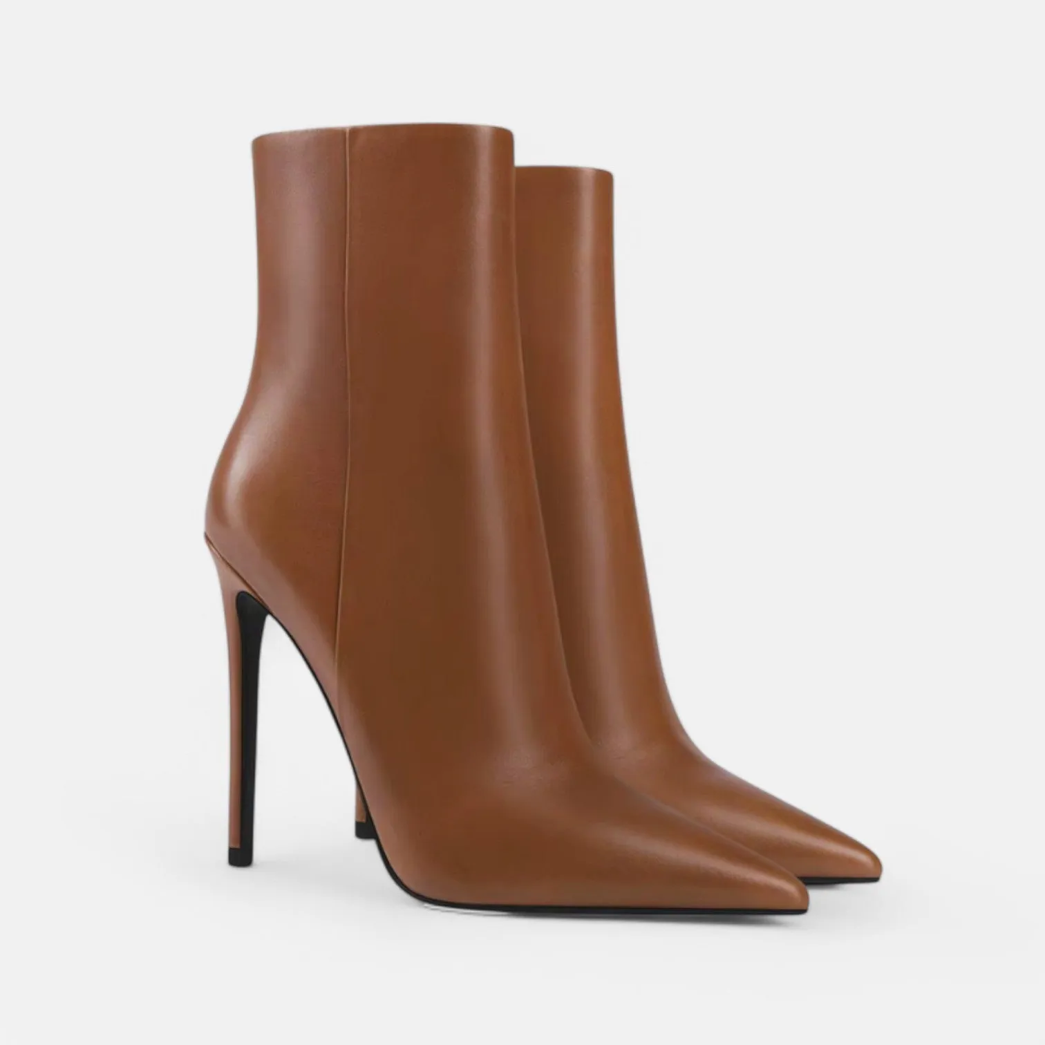 Monacogents | Pointed Toe High-Heel Ankle Boots