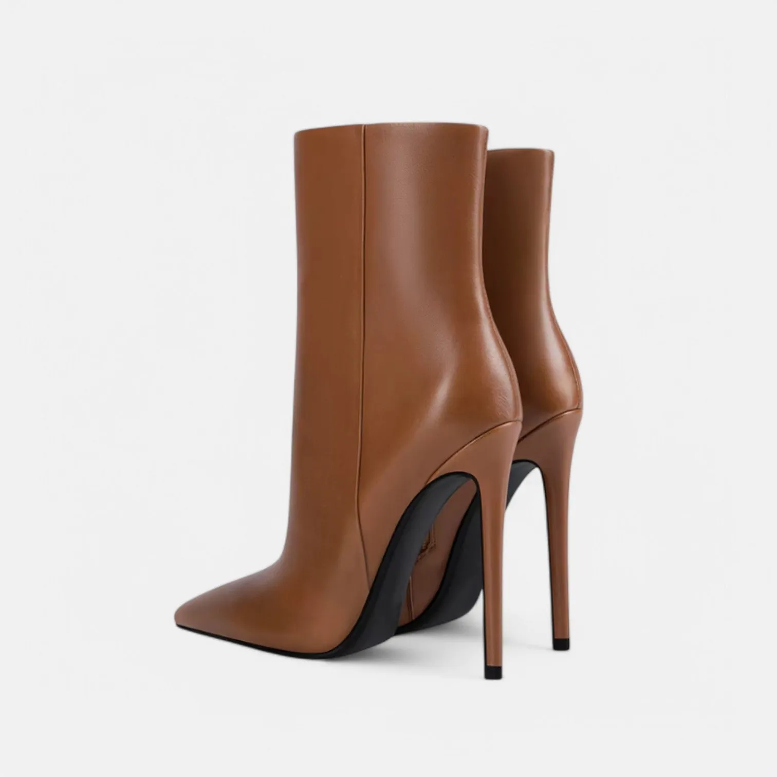 Monacogents | Pointed Toe High-Heel Ankle Boots
