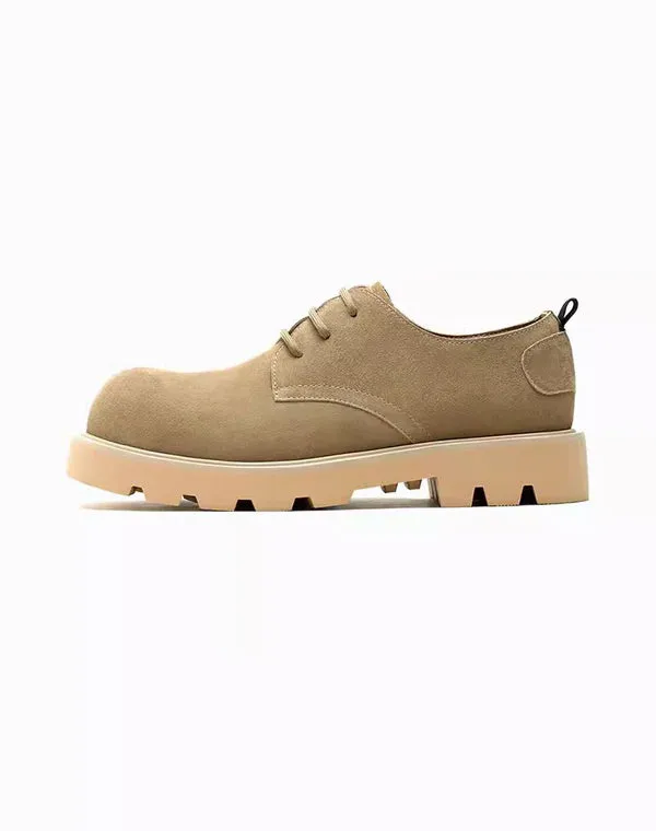 Mouse Derby Round Toe Work Leather Anti-Velvet Men's Dress Shoes - Formal Shoes