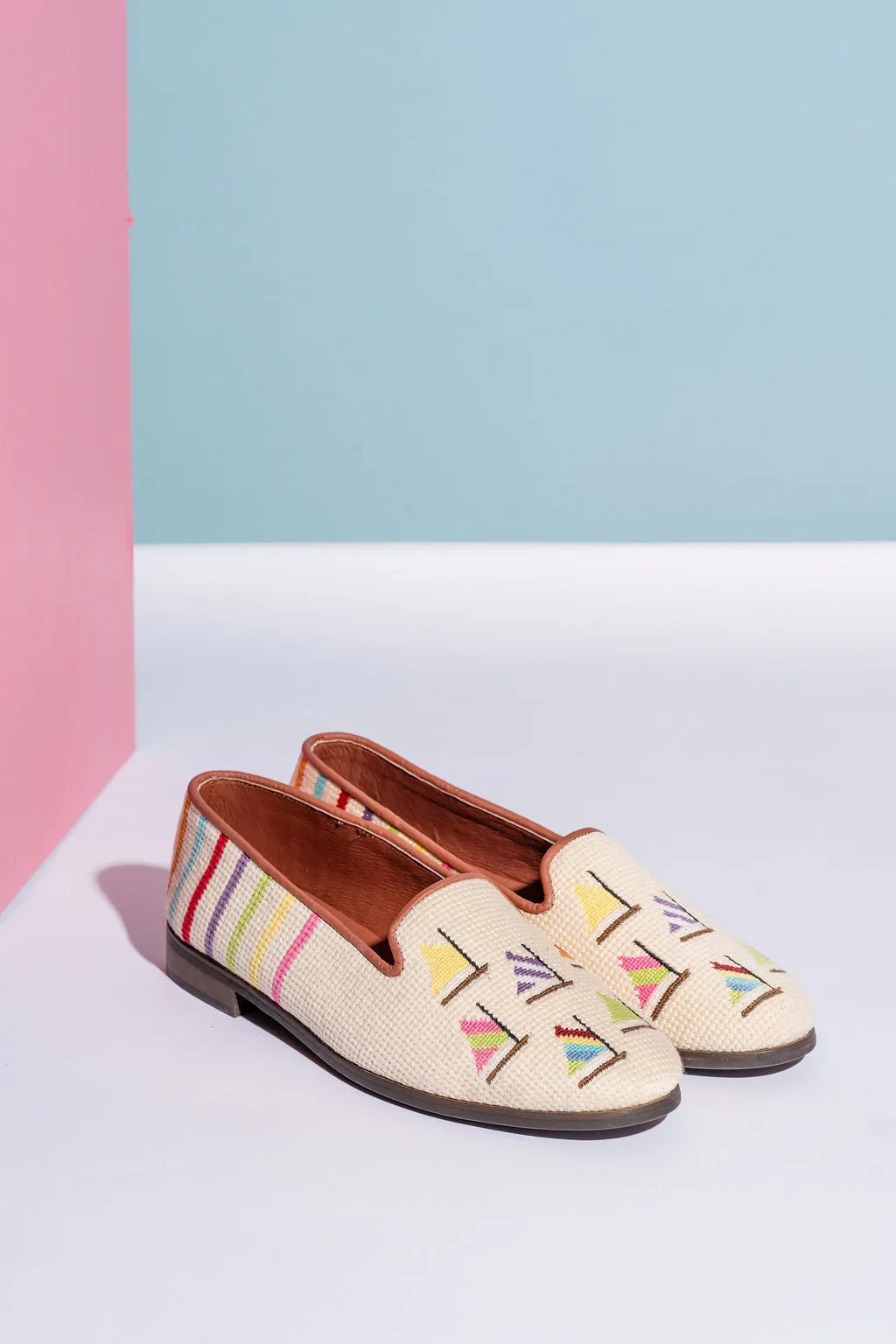 Needlepoint Loafer in Fleet