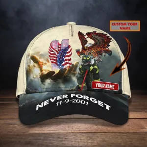 Never Forget - Firefighter - Personalized Name Cap - Co98