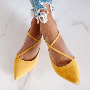New Pointed Women's Shoes Closed Toe Casual open heel