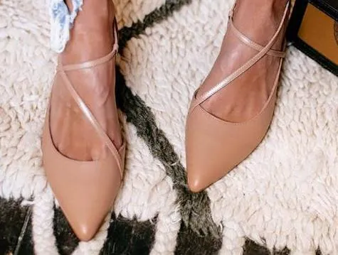 New Pointed Women's Shoes Closed Toe Casual open heel