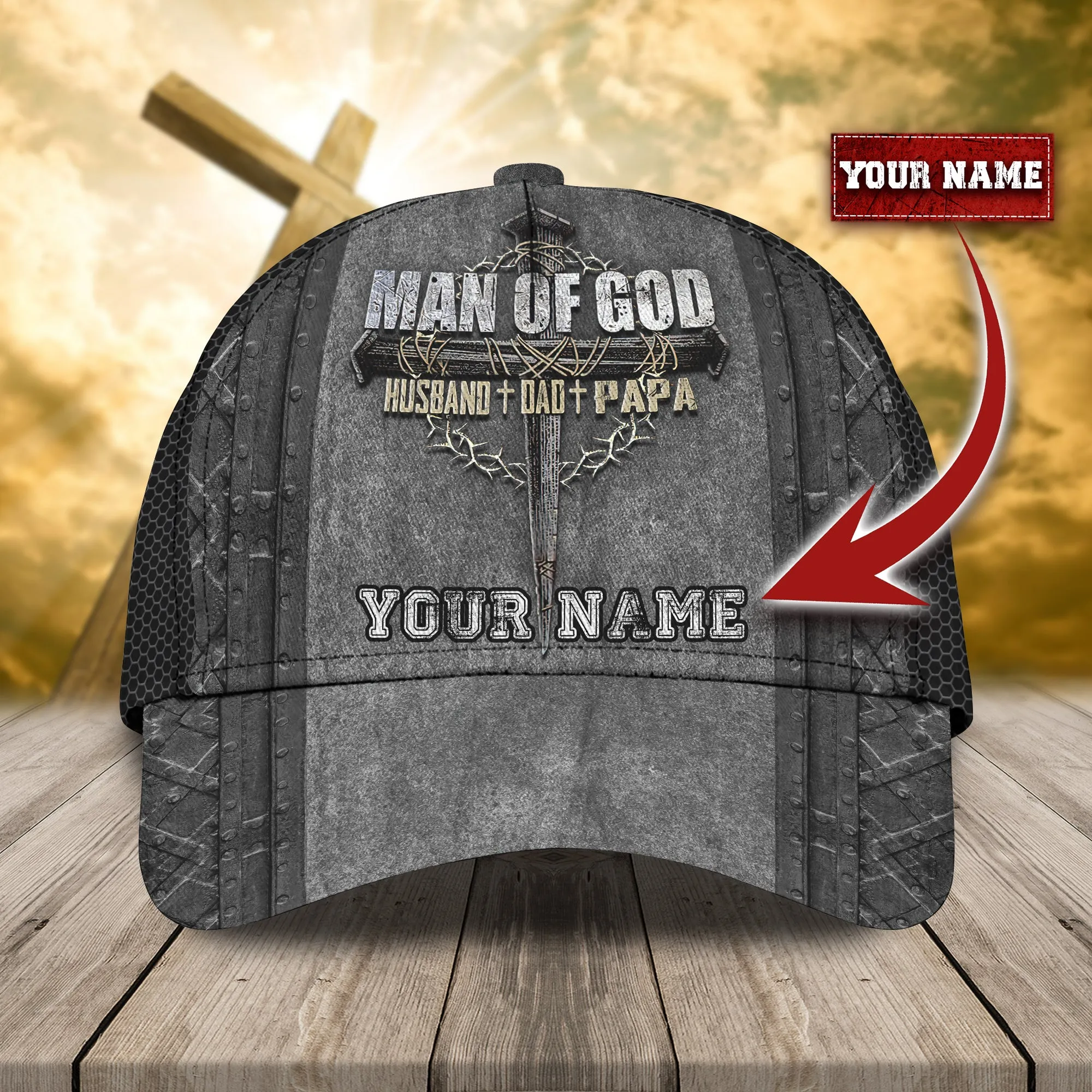 nnta - Personalized Name Cap - Man Of God
