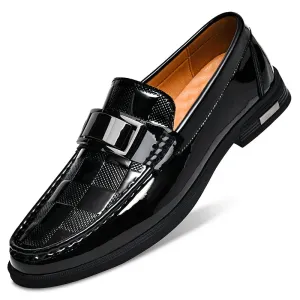 NobleStride™ | Men's Classic Formal Loafers | Premium Leather, Slip-On Style & Cushioned Comfort