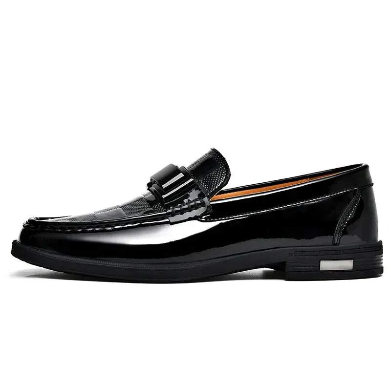 NobleStride™ | Men's Classic Formal Loafers | Premium Leather, Slip-On Style & Cushioned Comfort