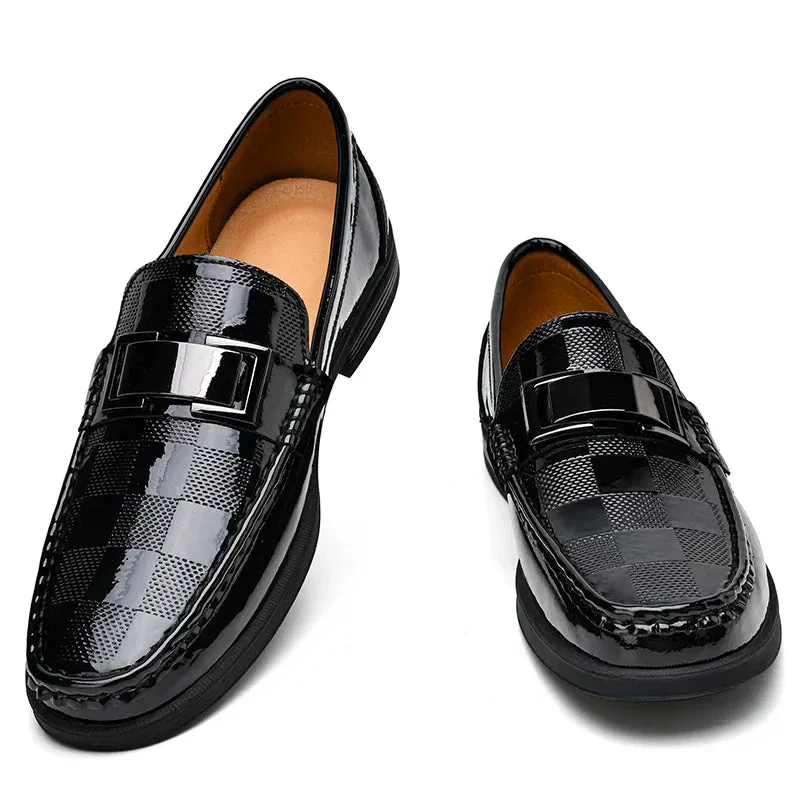 NobleStride™ | Men's Classic Formal Loafers | Premium Leather, Slip-On Style & Cushioned Comfort