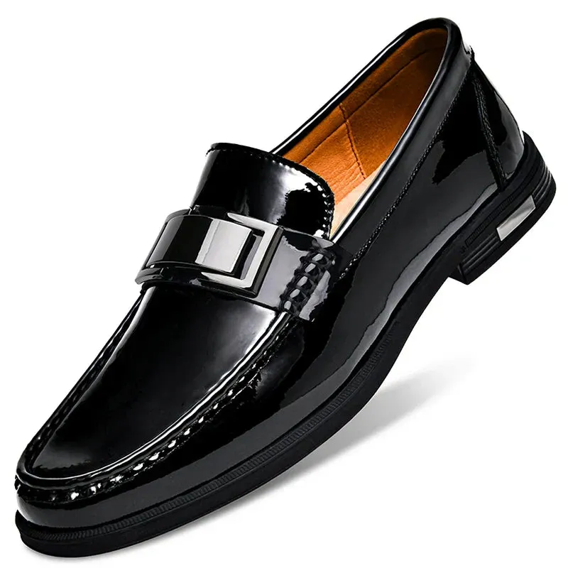 NobleStride™ | Men's Classic Formal Loafers | Premium Leather, Slip-On Style & Cushioned Comfort