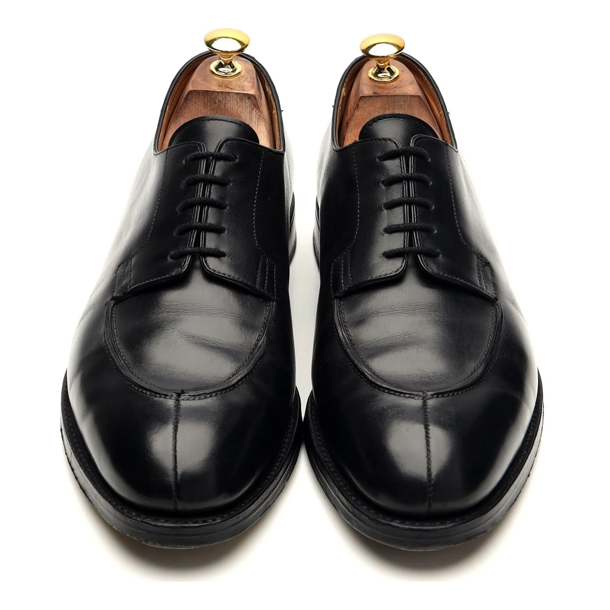 'Norway' Black Leather Split Toe Derby UK 11 E