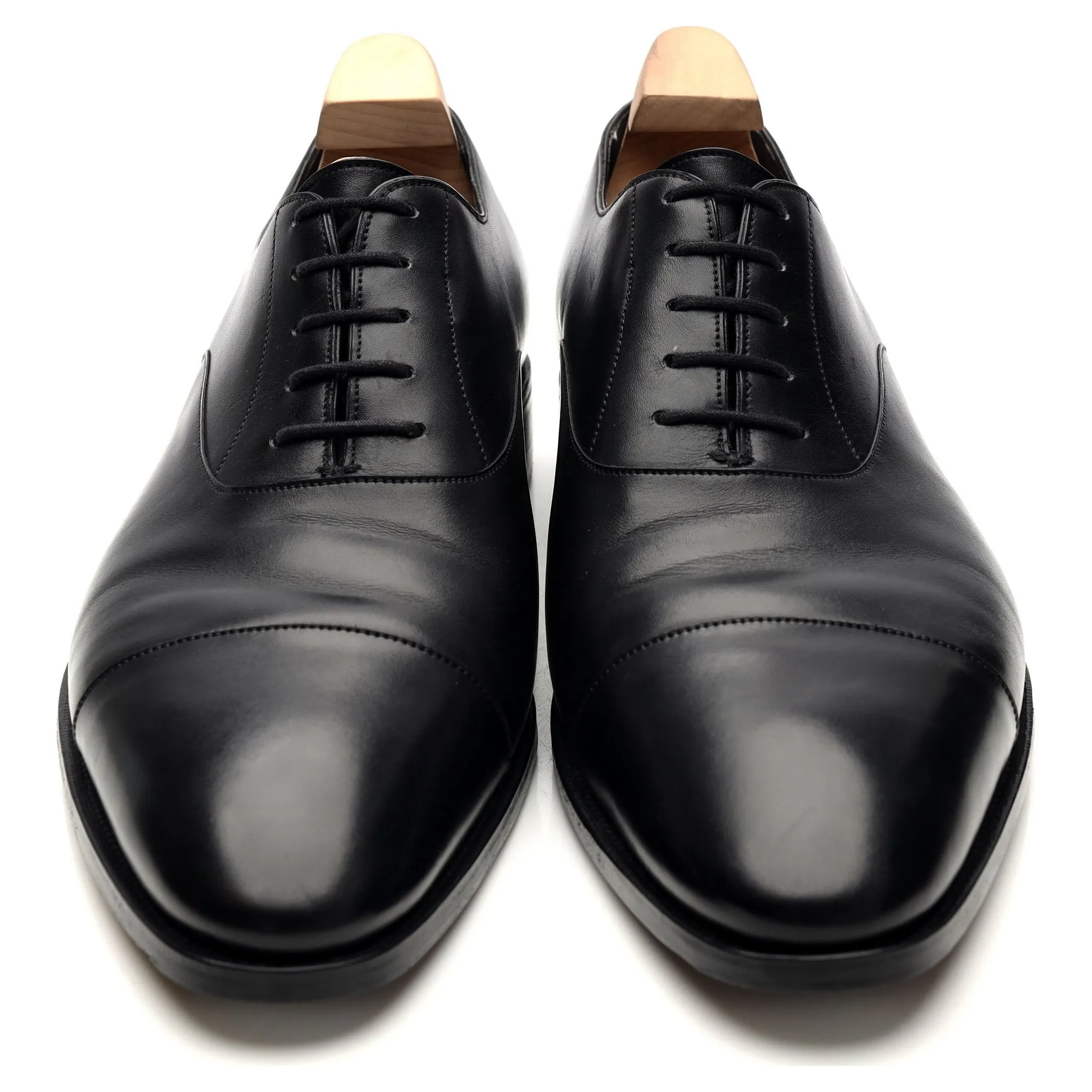 'Oxford' Black Leather Oxford UK 10.5 E