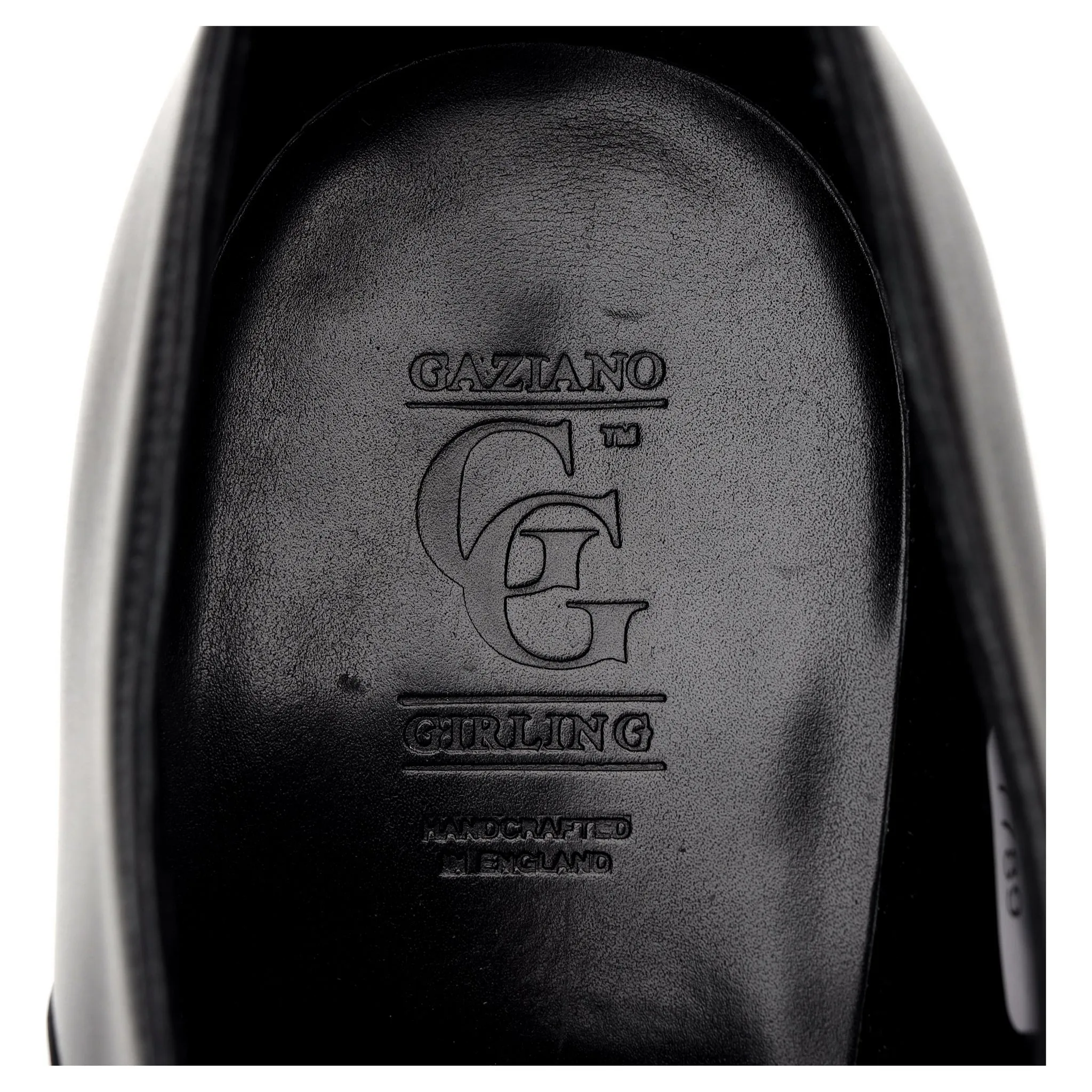 'Oxford' Black Leather Oxford UK 10.5 E