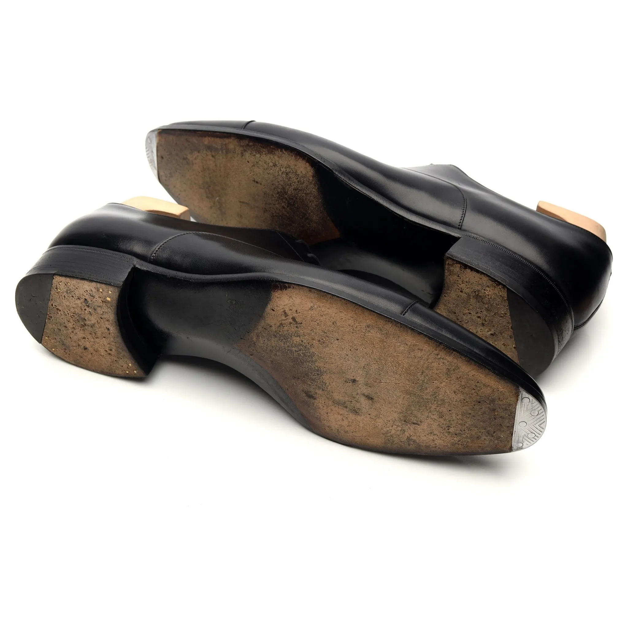 'Oxford' Black Leather Oxford UK 10.5 E