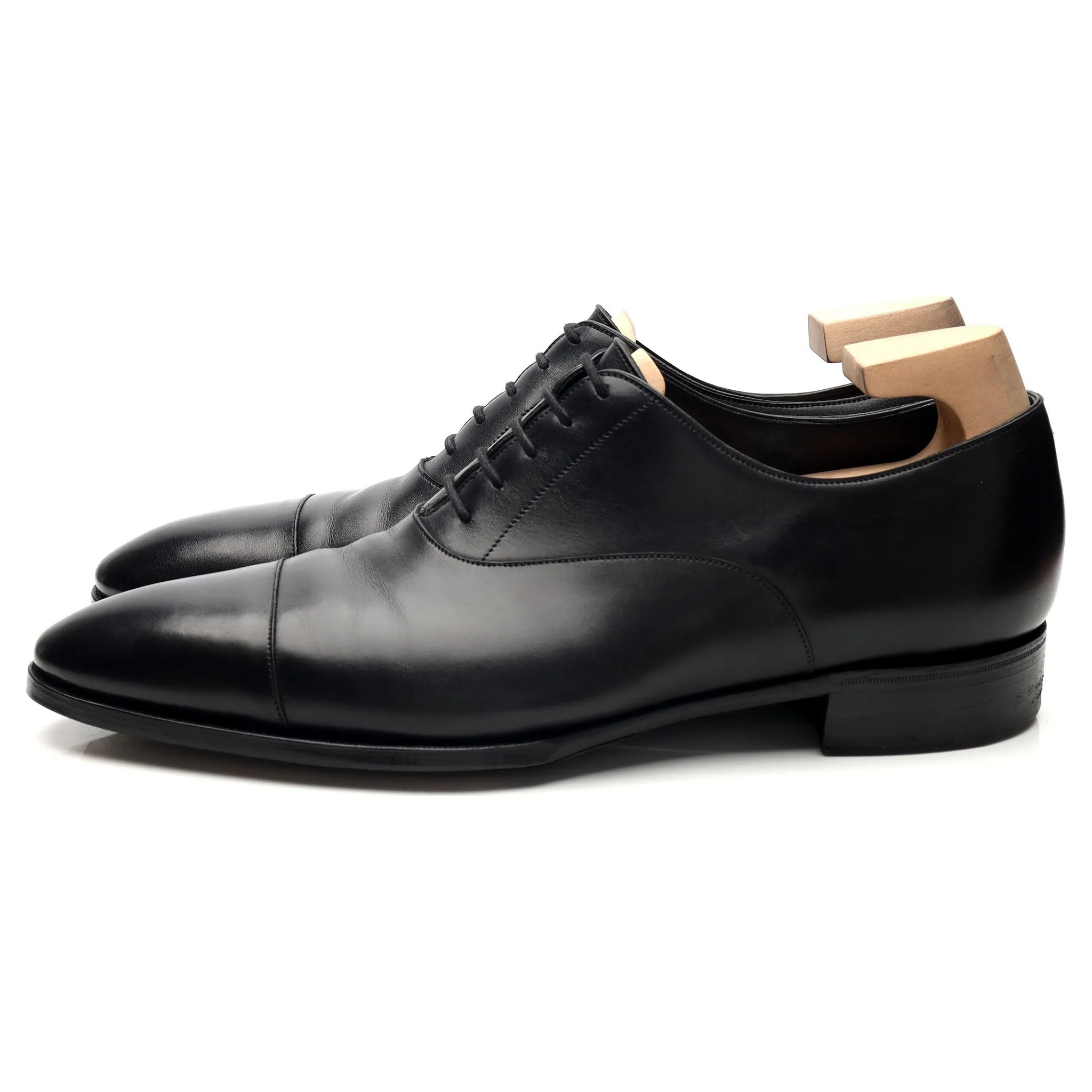 'Oxford' Black Leather Oxford UK 10.5 E