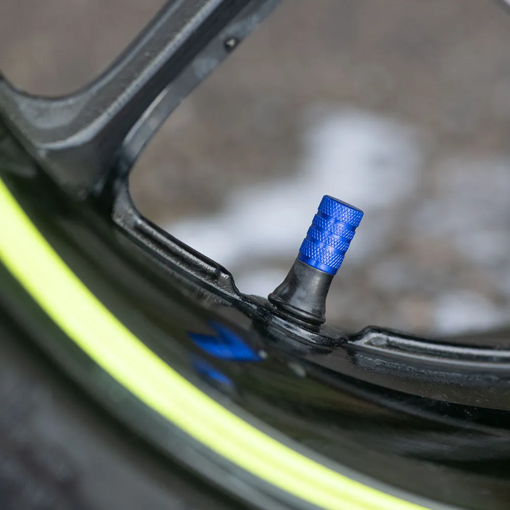 Oxford Gripper Valve Caps - Blue