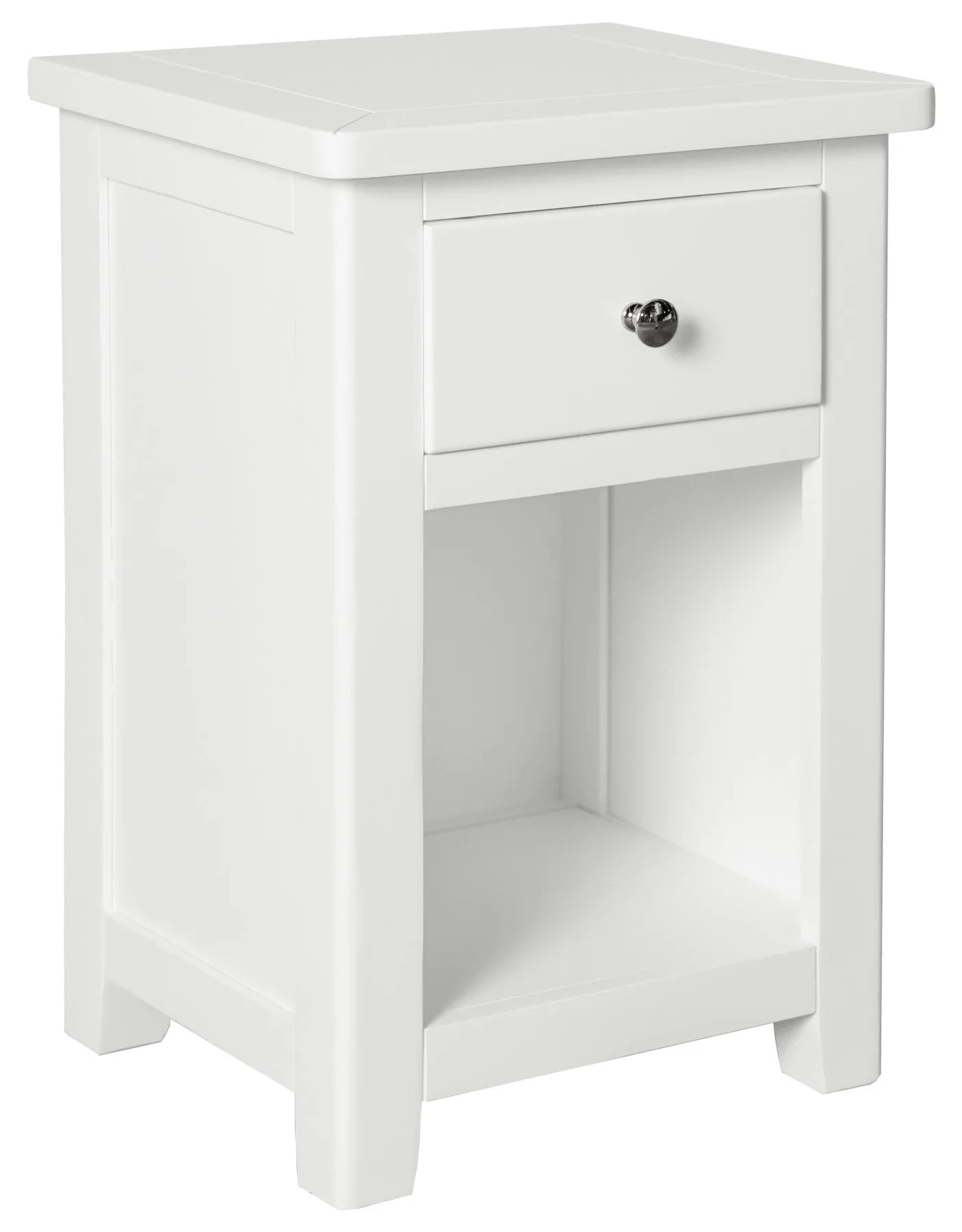 Oxford Nightstand with Drawer White