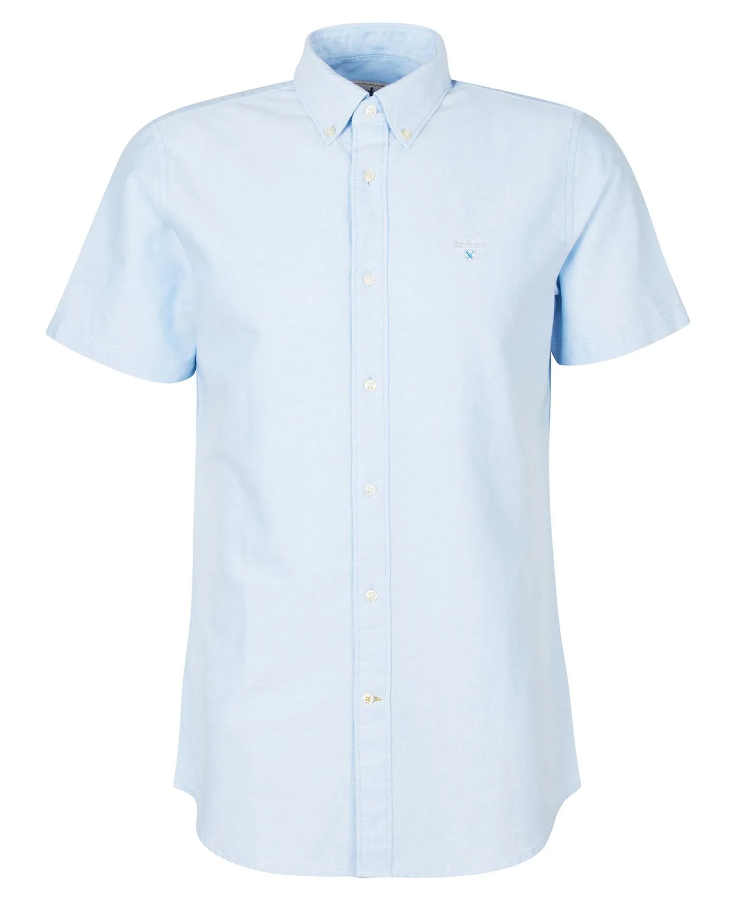 Oxford Short Sleeve Tailored Shirt in Blue