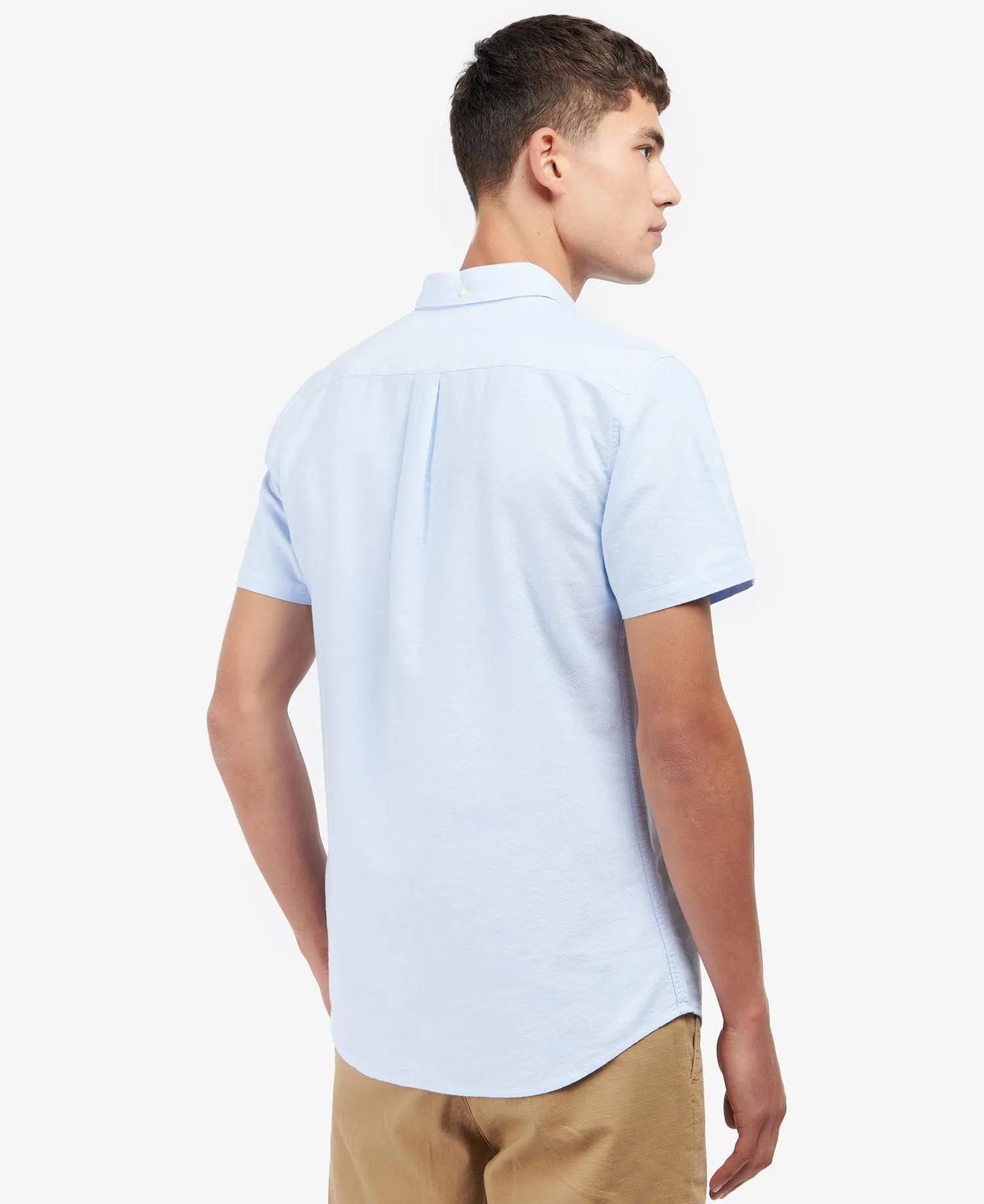 Oxford Short Sleeve Tailored Shirt in Blue
