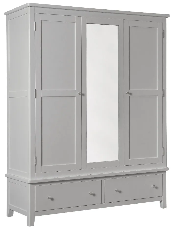 Oxford Triple Wardrobe Grey