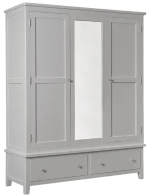 Oxford Triple Wardrobe Grey