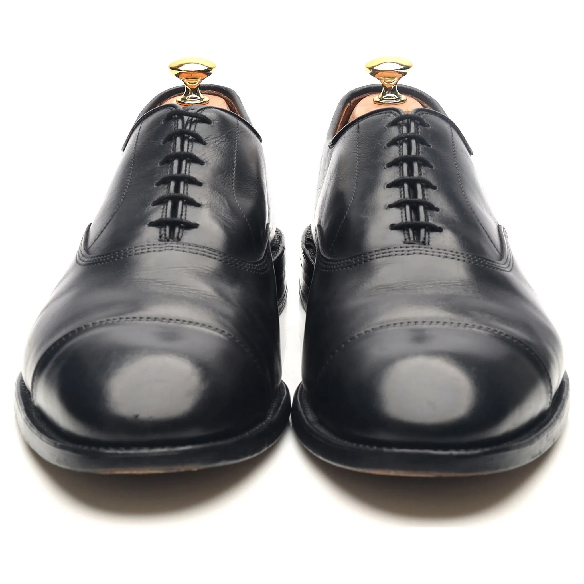 'Park Avenue' Black Leather Oxford UK 11.5 US 12 E
