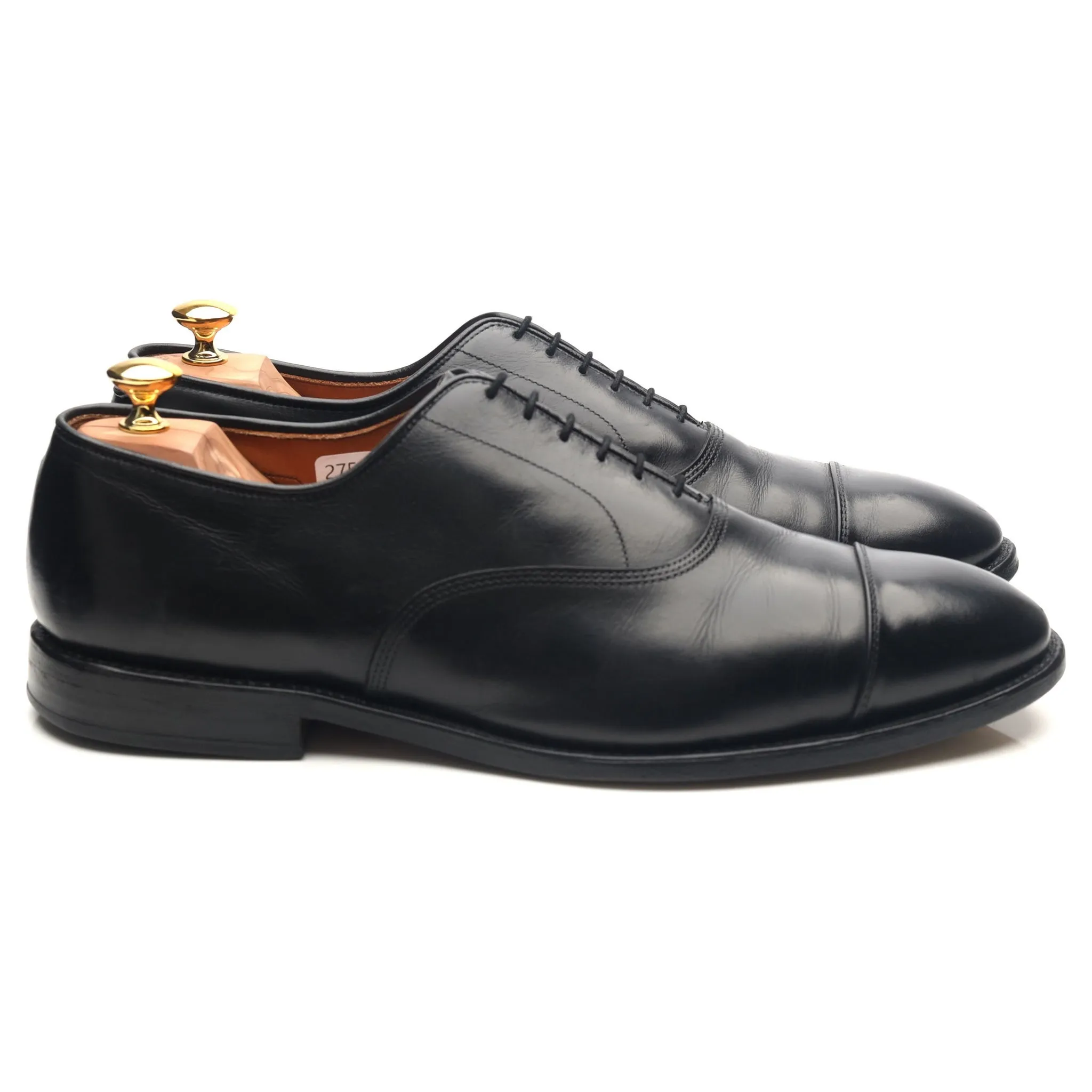 'Park Avenue' Black Leather Oxford UK 11.5 US 12 E