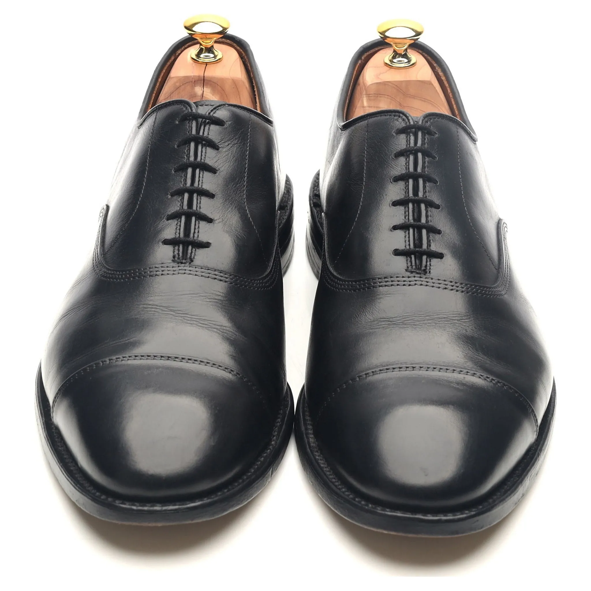 'Park Avenue' Black Leather Oxford UK 11.5 US 12 E