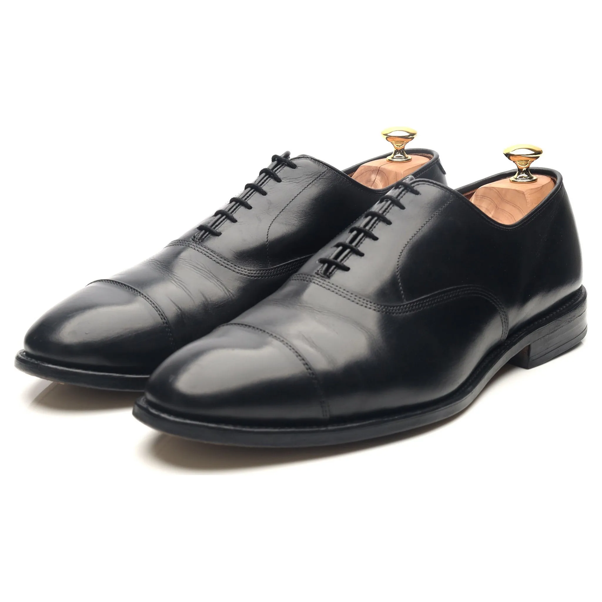 'Park Avenue' Black Leather Oxford UK 11.5 US 12 E