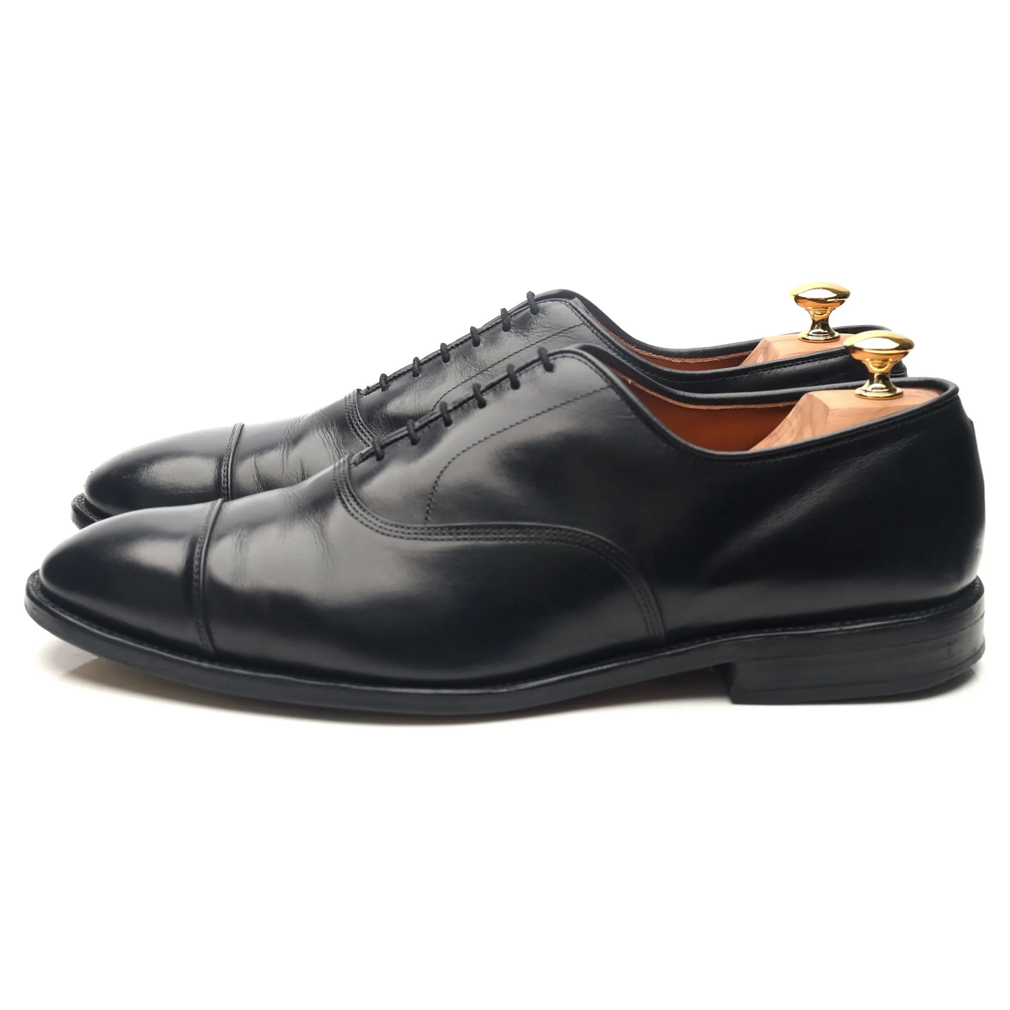 'Park Avenue' Black Leather Oxford UK 11.5 US 12 E