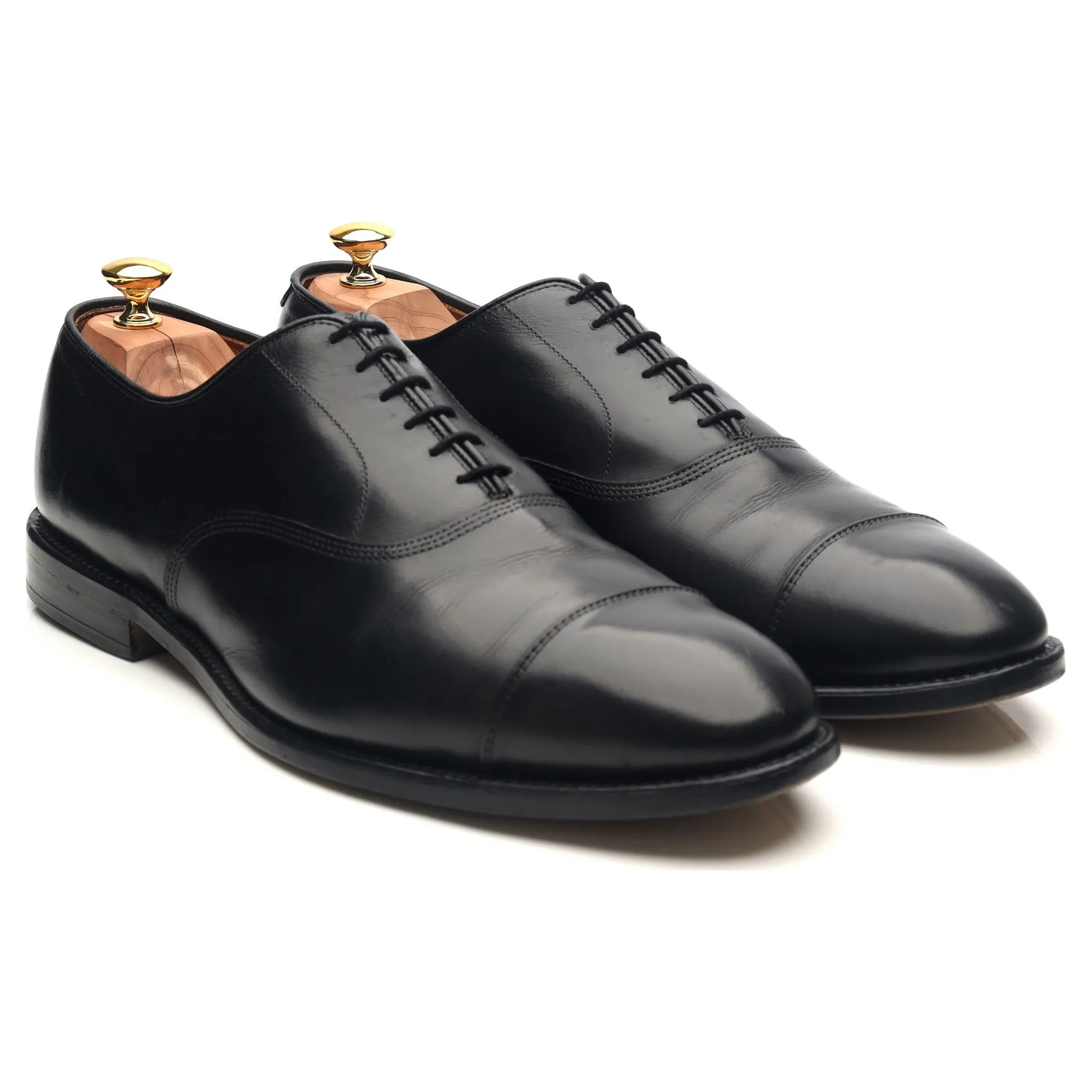 'Park Avenue' Black Leather Oxford UK 11.5 US 12 E