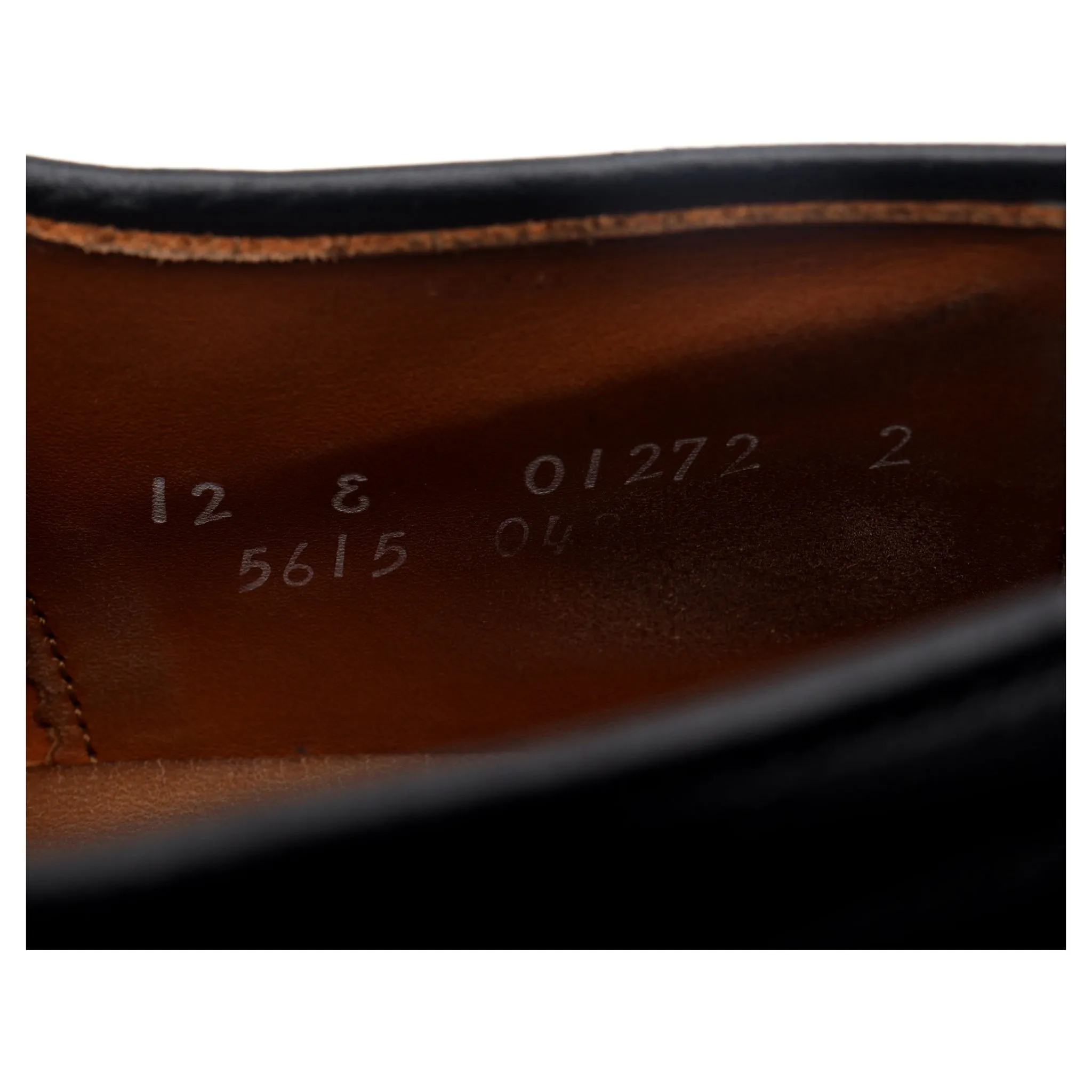 'Park Avenue' Black Leather Oxford UK 11.5 US 12 E