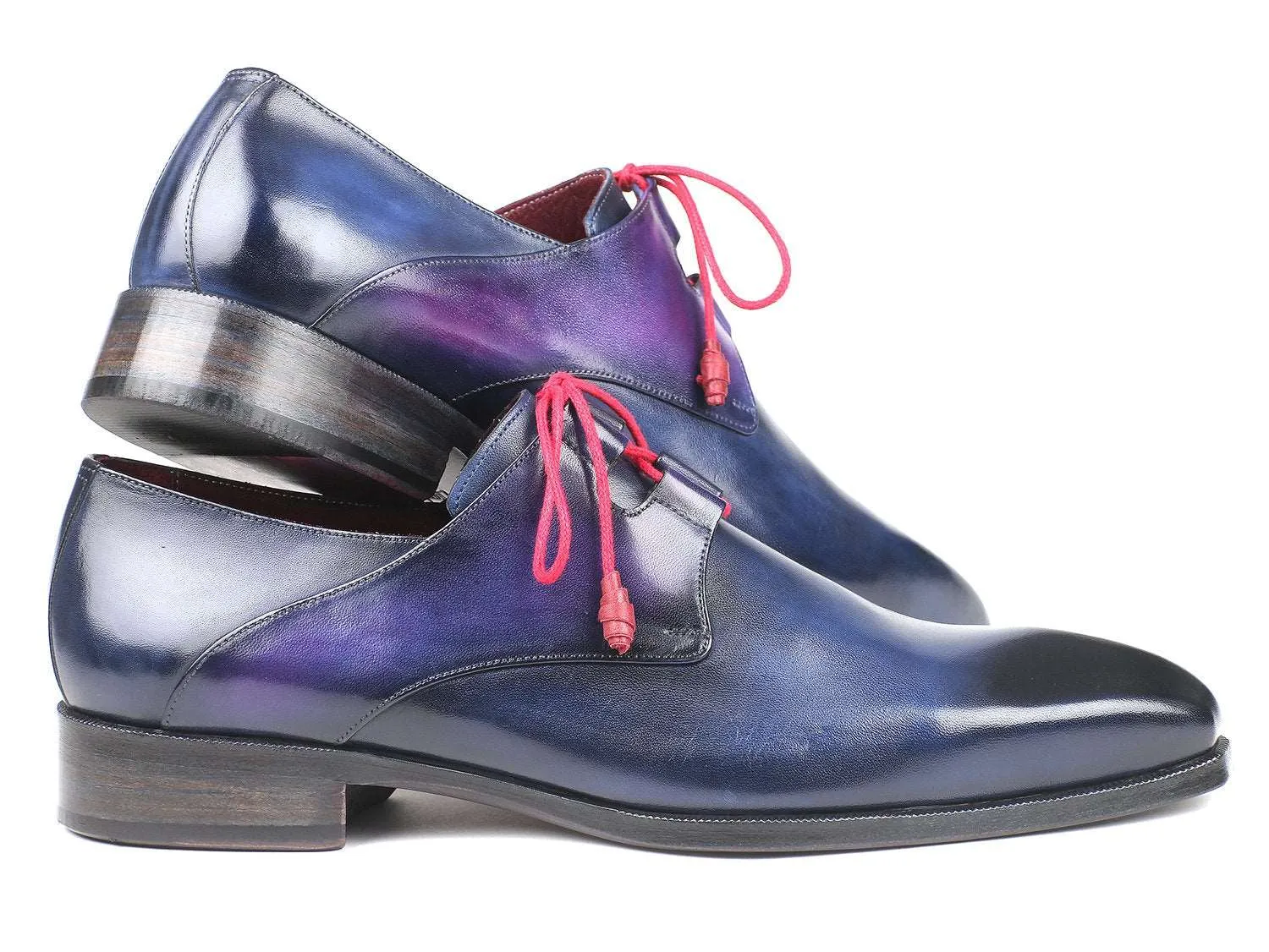 Paul Parkman Blue Ghillie Lacing Dress Shoes