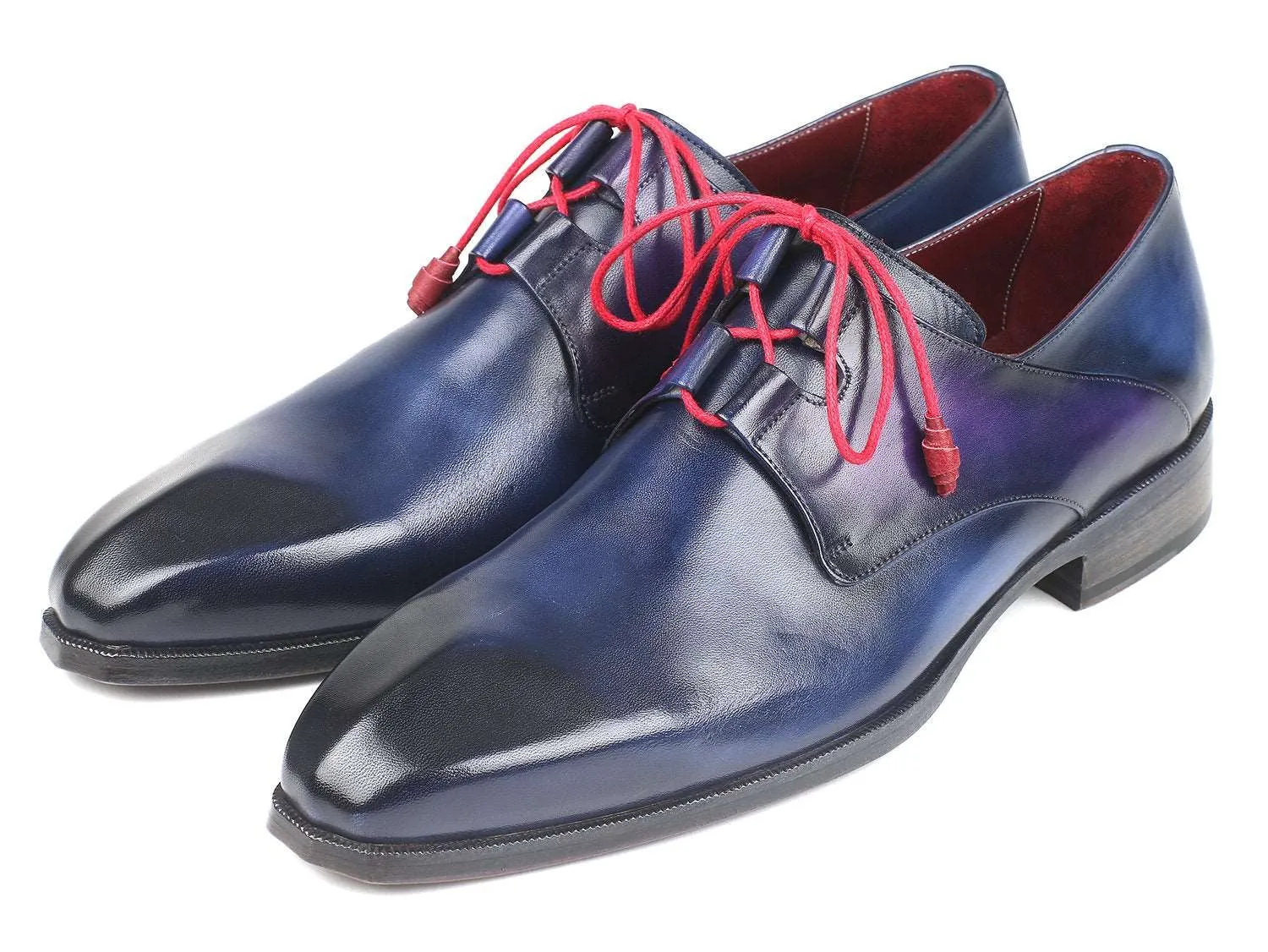 Paul Parkman Blue Ghillie Lacing Dress Shoes