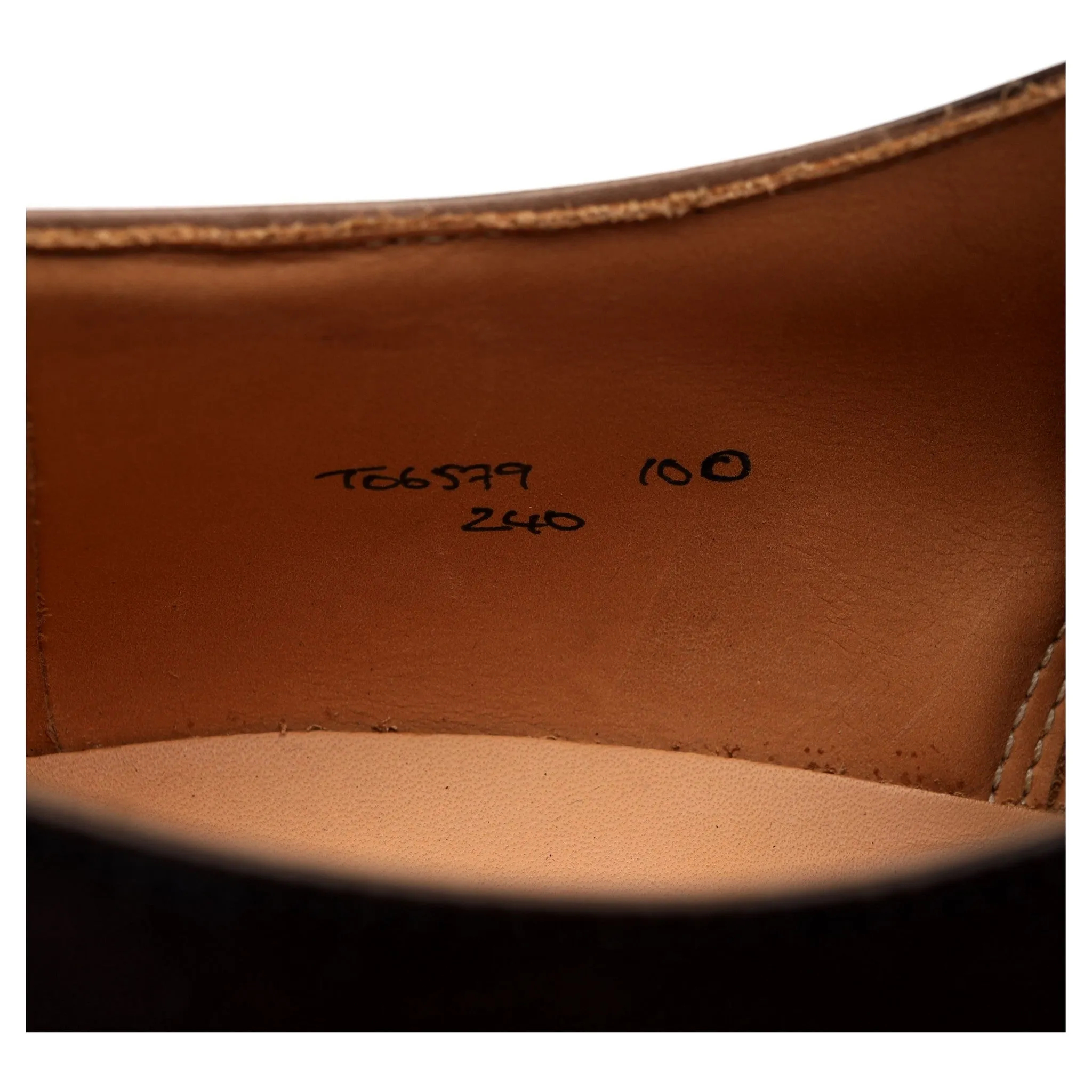 Peal & Co Dark Brown Leather Oxford UK 9 US 10 D