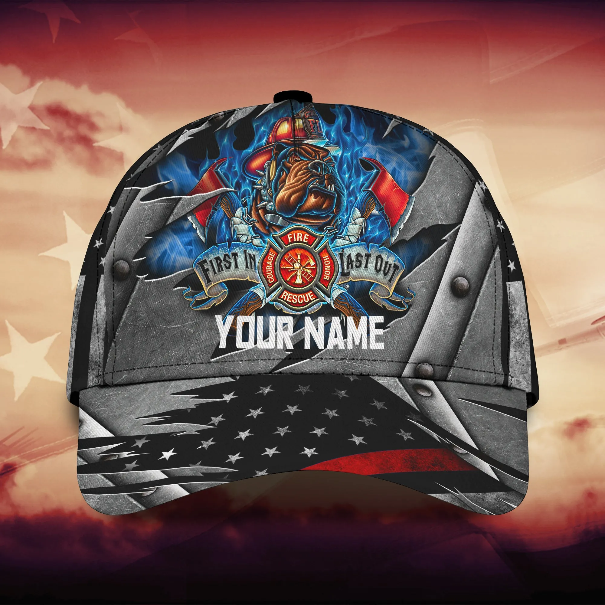 Personalized Firefighter Classic Cap - QB95