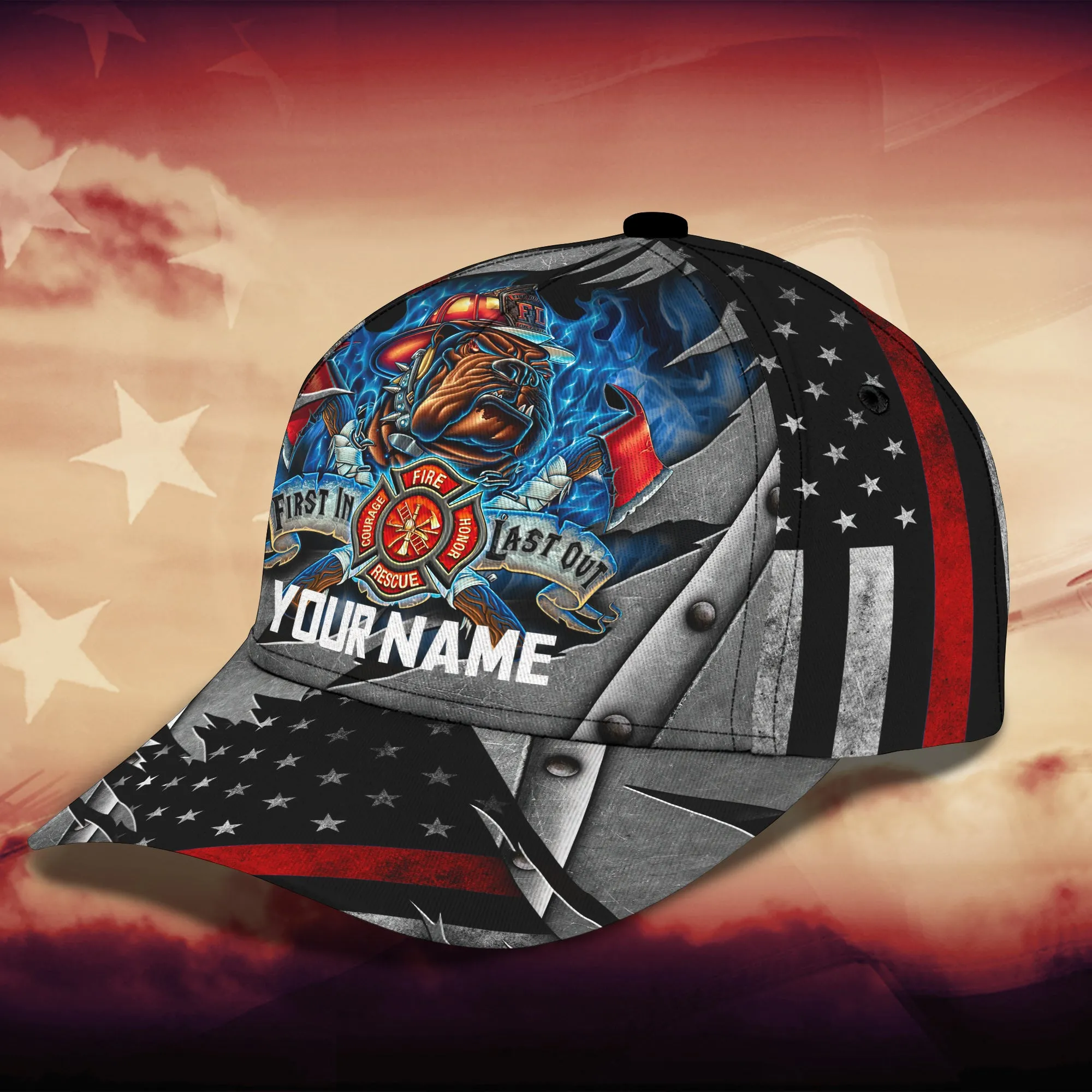 Personalized Firefighter Classic Cap - QB95