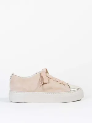 platform sneaker - gold marble