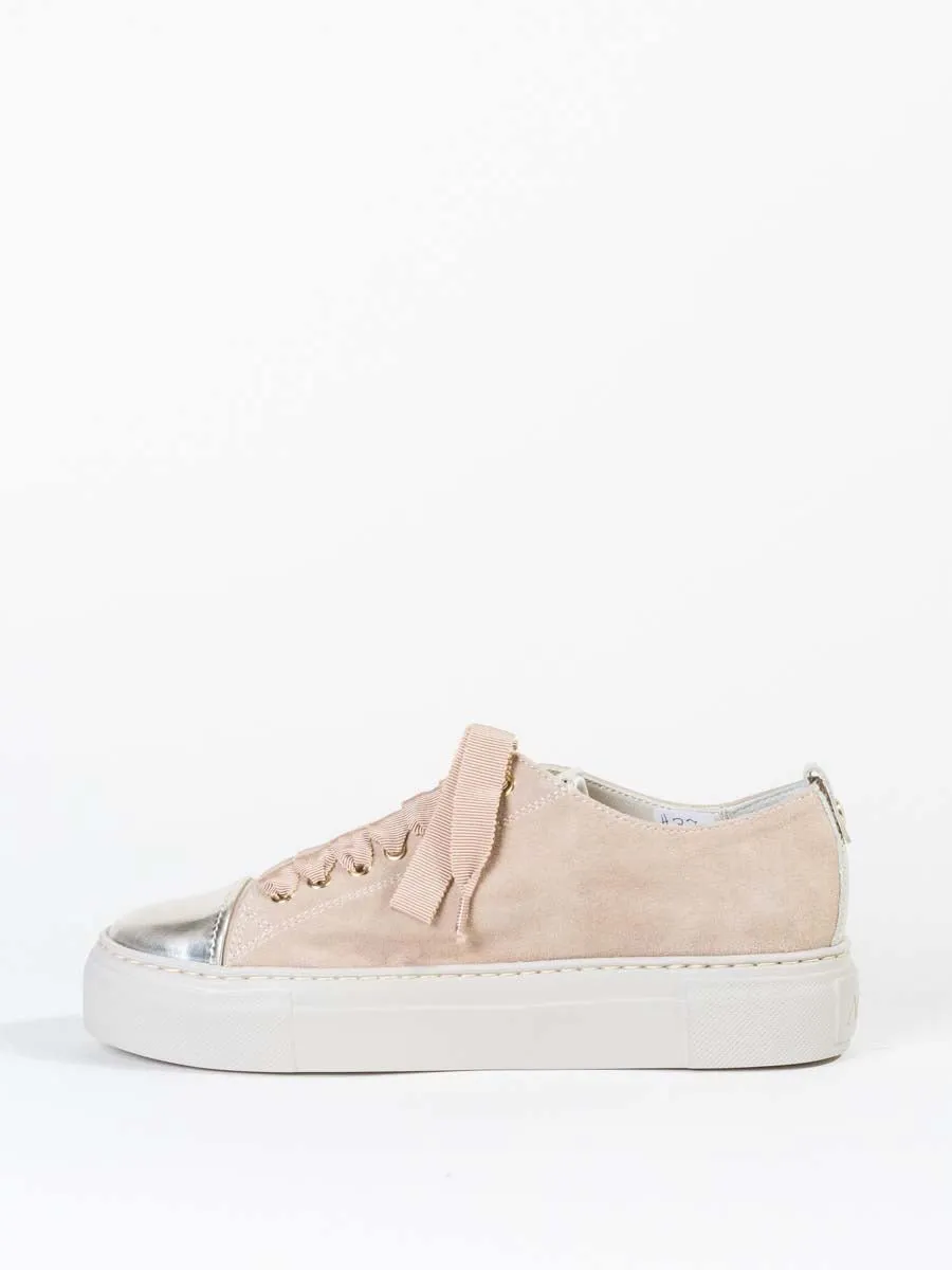 platform sneaker - gold marble